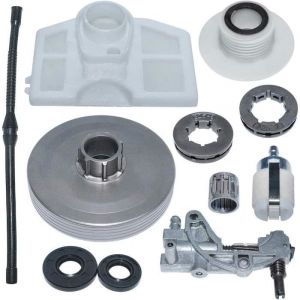 Embrayage Sprocket Drum Air Air Filtre Filtre Ligne Sceau de joint de pompe à huile pour chinois 4500 5200 5800 45cc 52cc 58cc de