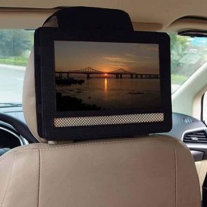 Support Voiture Appui-tête et Housse de Protection pour Lecteur DVD Portable 9”