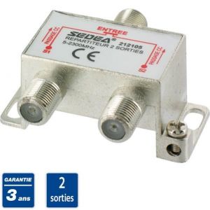 SEDEA Répartiteur antenne TV 2 sorties