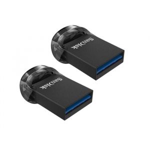 Lot de 2 SanDisk 128 Go Ultra Fit USB 3.2 Cl&eacute; USB des vitesses allant jusqu&agrave; 400 Mo/s