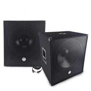 Caissons de basses Subwoofer 18 passif BM SONIC BMS-SUB18-P - 2x1000W Max - Boomer 46cm - Speakon + Jack 63 mm + fiche Bananes