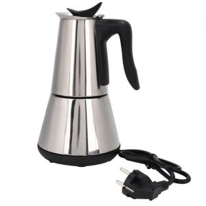 Cuisini&egrave;Re &eacute;Lectrique Cafeti&egrave;Re Expresso Moka Pot 6 Tasses Percolateur Cafeti&egrave;Re &eacute;Lectrique en Acier Inoxydable Classique Caf&eacute;
