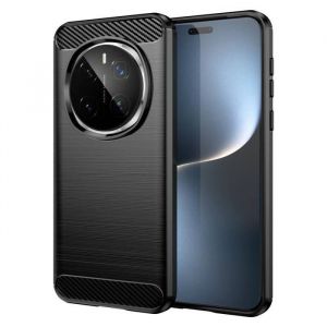 Coque pour Honor Magic 7 Pro 5G - housse etui silicone gel carbone + film ecran - NOIR
