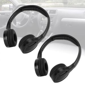 SURENHAP Écouteurs infrarouge SURENHAP Écouteurs de voiture Casque Stéréo Infrarouge Écouteurs Fil à 2 Canaux pour video autoradio