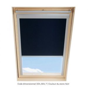 Store occultant SOLSTRO Noir compatible avec VELUX GGL U04 GGL 804 GGL 7 GGU U04 GHL U04 GHL 804 GIL U34