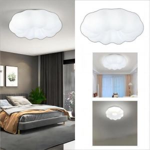 WOTTES Plafonnier LED Conception Citrouille 30CM Plafonnier Design Nuages Lampe LED 1PCS Lumière blanche Pour Chambre à Coucher