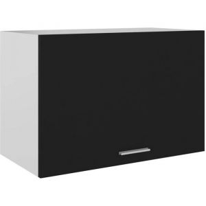 UNIQUE Armoire suspendueCommode Meuble haut de cuisine Noir 60x31x40 cm Aggloméré 19474