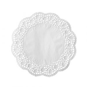 Napperons - PAP STAR - Rond - &Oslash; 20 cm - Blanc