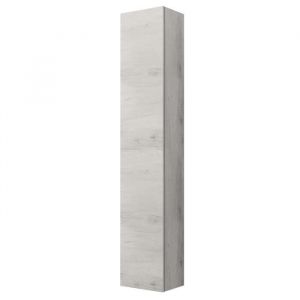 Colonne de salle de bain - Chêne Blanc - 1 porte - Réversible - 30 cm de largeur - Design contemporain
