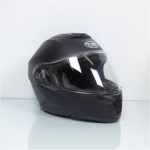 Casque modulable noir mat Torx Neil 2 TailleXL visière solaire pour moto scooter mob