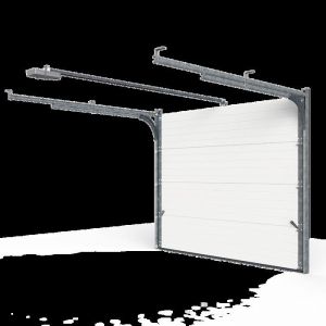 KIT Porte de Garage ONIL Sectionnelle  2  télécommande  Moteur: Life  200cm X 240cm  Blanc - Finition lisse sablé