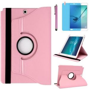 &Eacute;tui Tablette-Housse pour Samsung Galaxy Tab A 9.7 Pouces 2015 (SM-P550 SM-T550 SM-T555) 360 degr&eacute;s Rotation Full Protection