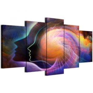 5 Pi&egrave;ces Impression sur Toile Tableau Decoration Murale Salon Moderne Deco Mural HD Peinture Tableau 5 Parties 150x80cm[3828]