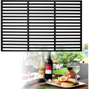 Grille de barbecue - LZQ - Rectangulaire - Fonte émaillée - 54 x 34 cm - Robuste et durable