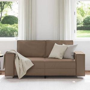 Autumn saleélégant Canapé Loveseat Canapé dangle/Sofa - avec accoudoirs - Cappuccino 140 cm en simili cuir Home189780