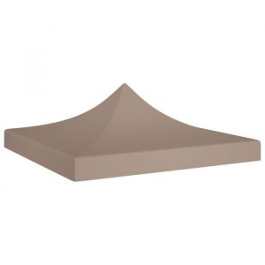 2456HI&reg; Toit de tente de r&eacute;ception Economique B&acirc;che de Tente de Jardin barnum Pavillon Tonelle 3x3 m Taupe 270 g-m&sup2;