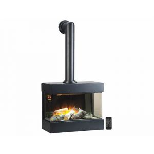 Chemin&eacute;e &eacute;lectrique murale - CARLO MILANO - Tanami - 2000 W - Effet flamme 3D - Programmable