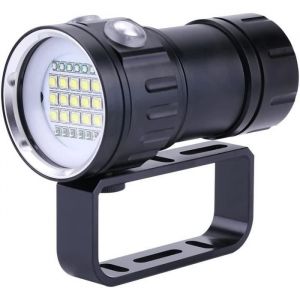 Lampe-Torche de Plongée 18000 Lumen IPX8 de Plongée Allume des Lumières Submersibles de 500M LED sous-Marine de Lampe-Torche