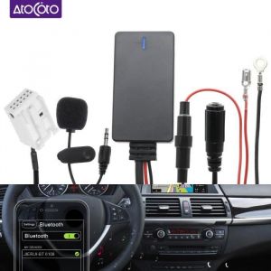 Module Bluetooth de voiture c&acirc;ble audio AUX-IN pour BMW E60 04-10 E63 E64 E61 Mini Navi Radio st&eacute;r&eacute;o adaptateur de c&acirc;ble Aux Audio