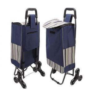 OMABETA Caddie pliable Chariot de courses pliable pour personnes &acirc;g&eacute;es chariot &agrave; l&eacute;gumes avec roues pivotantes deco linge
