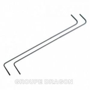 Ressorts torsion porte tole exterieur x2 pour lave linge WHIRLPOOL AWE6621