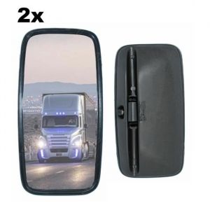 2 Rétroviseurs Extérieurs Latéraux Miroir 36 x 18cm / Bras 16-18 mm Homologué E4 Universels Camion Tracteur