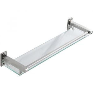 40cm &Eacute;tag&egrave;res de Salle de Bain &Eacute;tag&egrave;re de Douche en Verre &Eacute;tag&egrave;re Murale Rangement Douche avec Tablette Verre Tremp&eacute; Rectangulaire