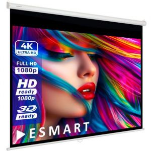 ESMART Economy EXR Toile store enrouleur 180 x 135 cm (89)  Format 4:3  &Eacute;cran de projecteur home cin&eacute;ma &eacute;cran Rollo LCD LED