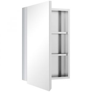 Clayne armoire miroir en or armoire de salle de bains à 3 étages armoire à pharmacie de salle de bains chambre à coucher acier