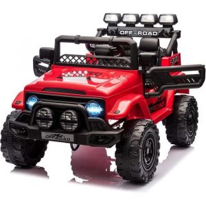 Voiture Electrique Enfants 2 PlacesElectrique Enfant 12V avec Télécommande  MP33 Vitesses pour Enfant 3-8 Ans(rouge)