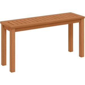 COSTWAY Banc de Jardin en Bois Banc à Lattes 100 CM 2 Personnes Charge 150 kg Extérieur Intérieur pour Patio Terrasse Entrée