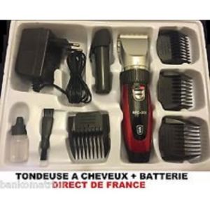 Tondeuse de luxe rechargeable Surker RFC-508 avec tête de coupe en céramique et 4 sabots de 3mm à 12mm
