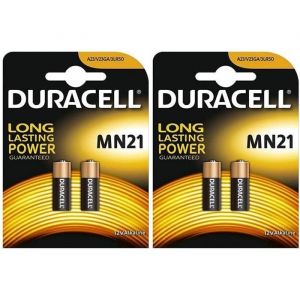 Piles alcaline ONOGAL-Batterie 4X Duracell Alkaline Sécurité A23 - K23A Lrv08 Gp23 12V Mn21 2017 Lrv08 V23Ga Lr23A 23A L 2649