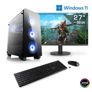 PC Gaming - CSL Computer - M11280H - Ryzen 7 5700G - 16 Go DDR4 - SSD 1000 Go - 27 pouces WQHD
