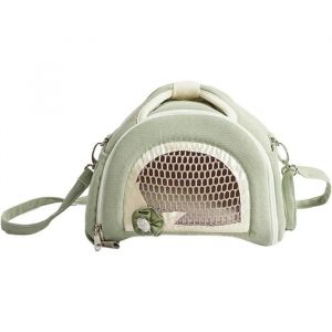 Sac de transport l&eacute;ger pour animal domestique - Sac de transport respirant pour hamster cochon dInde lapin - Vert