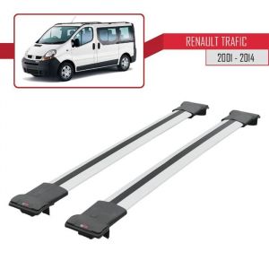 Pour Renault Trafic 2001-2014 Barres de Toit FLY Modèle Railing Porte-Bagages de voiture - Gris