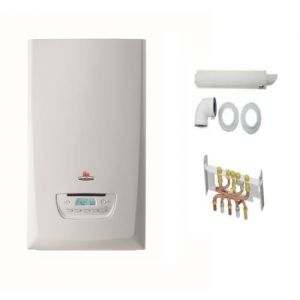PACK CHAUDIERE GAZ MURALE THEMAFAST CONDENS F25 25kw SAUNIER DUVAL DOSSERET ET VENTOUSE INCLUS