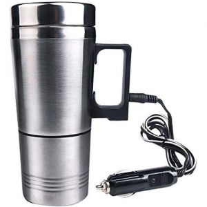 Thermos &Eacute;lectrique12V Voiture &Eacute;lectrique Bouilloire Tasse Voyage En Acier InoxydableBouilloire &Eacute;lectrique Pour Voiture - Co[H916]