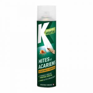 Produit anti mites et acariens - Action choc et imm&eacute;diate - A base de pyr&egrave;thre v&eacute;g&eacute;tal - Spray 400ml