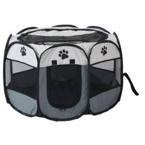 Parc à Chiots Clôture Octogonal Pliable Pour Animaux Chenil Chien Nid de chat Salle daccouchement pour animaux de compagnie