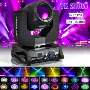 UKING - 280W DJ Lyre LED - Lumi&egrave;re de Sc&egrave;ne Beam Wash Gobo Color&eacute; DMX512 commande sonore -PACK DE 1