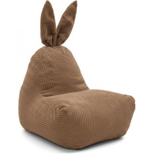 Gutekissen Pouf Enfant Avec Oreilles De Lapin Doux S&ucirc;r Et Confortable Pour Chambre Montessori (Marron Clair 75x70x90cm)