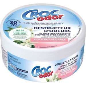 Destructeur dodeur - Toilettes cuisine humidit&eacute; renferm&eacute; - Parfum fleur - Croc Odor