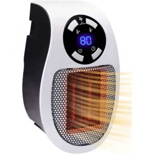 500W Silencieux Radiateur &Eacute;lectrique Chauffage &Eacute;lectrique &Eacute;conomique Mural avec Thermostat Petit Radiateur Soufflant &eacute;lectriq A144