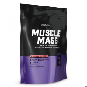 Hard gainer BioTech USA - Muscle Mass - Fraise 1000g