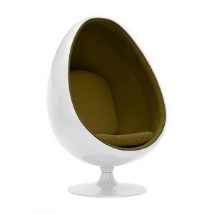 Fauteuil - Ele Chair - Ext&eacute;rieur - Simili Cuir - Blanc - 1 place - Design Contemporain