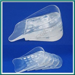 Semelle Talonnette Grandissante - Silicone - 5 niveaux - Réglable - Transparent - Unisexe