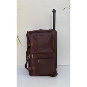 Sacs de Voyage - DIPLOMAT - Valise à Roulettes - 75cm - 2 Poches - Souple Marron