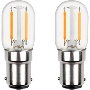 Ampoule LED B15d 220V Blanc Froid 6500K pour Machine &agrave; Coudre 150LM 2W Remplace Lampe Halog&egrave;ne B15d 15W  lot de 2