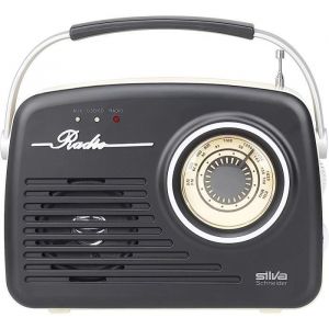 Silva-Schneider Mono 1965 Radio De Coffre Avec Alimentation Secteur Ou Batterie Noir[H436]